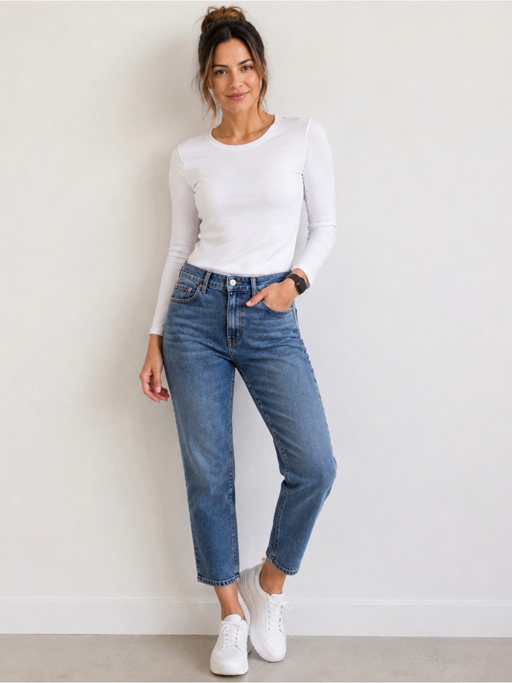 Derek Lam Women's Kate cropped mid-rise straight-leg jeans Size 27